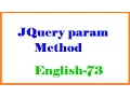 JQuery param Method in English-73-vlr training