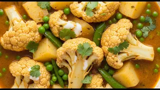 নিরামিষ দিনে বানান এই অপূর্ব স্বাদের ফুলকপি আলুর ডালনা!