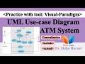 Use case Diagram for ATM system Use case with include and extend Usecase with Visual-Paradigm