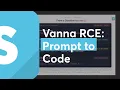 Vanna ai RCE Prompt Injection into Python Exec Leads to Remote Code Execution