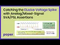 Download Lagu Catching the Elusive Voltage Spike with Analog/Mixed-Signal SVA/PSL Assertions
