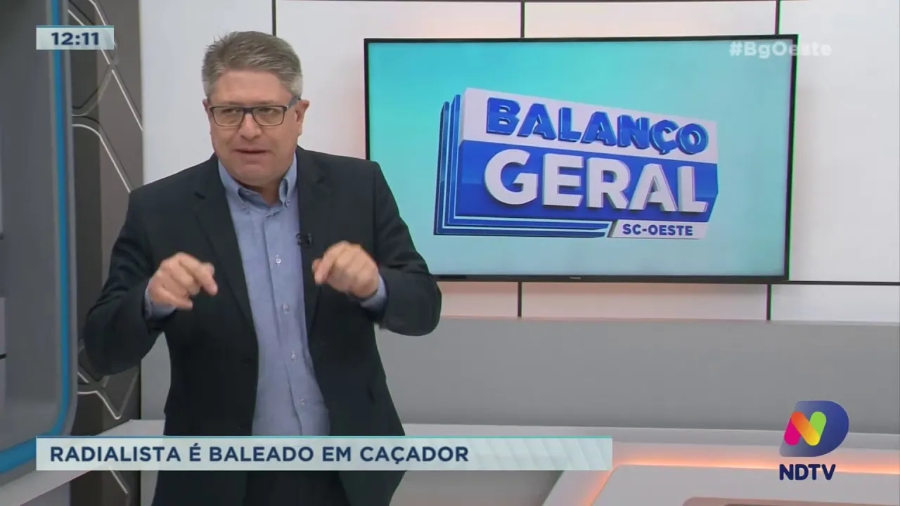 Radialista é baleado em Caçador