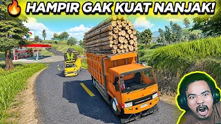 🔥 TRUK FUSO OVERLOAD KAYU, HAMPIR GAGAL NANJAK! | ROBLOX