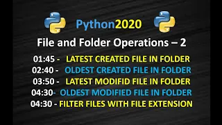 Python How To Get Latest File Name In Folder Python How To Get Oldest File Name in Folder