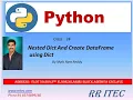 Nested dict and create df using dict