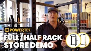 Powertec Power Rack Half Rack In-Store Demo At Top Fitness Authorized Dealers Across The Nation