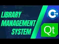 Project Qt Library Management System in Qt Creator with C
