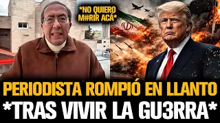 PERIODISTA ROMPIÓ EN LLANTO TRAS VIVIR LA GU3RRA EN MEDIO ORIENTE
