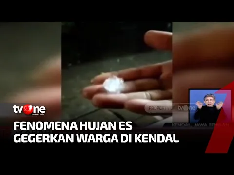 Heboh, Fenomena Hujan Disertai Butiran Es di Kendal, Warga Sempat Panik