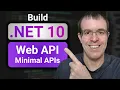 Build a NET 10 Web API Minimal APIs EF Core SQL Server