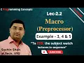 C programming Preprocessor Macro examples Part-2