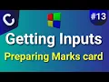 Creating a Marks Card in C Step-by-Step Tutorial for Beginners Lesson 13