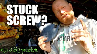 Extracting seized screws from your Hobie rudder stocks