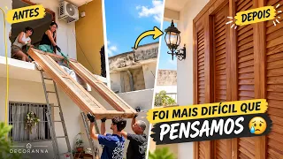 REFORMA DO QUARTO: COLOCAMOS A PORTA DOS SONHOS E OLHA ESSE ANTES E DEPOIS!