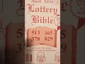 The Lottery Bible April 2026 Hot Mid Month Predictions