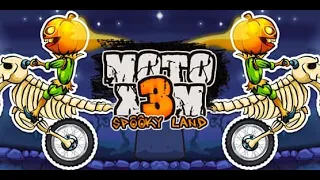 moto x3m spooky land level 1 to 22 full gameplay 3 stars 