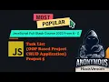 Task List OOP Based Project CRUD Application - Project 5 JavaScript Operators HackVenom1