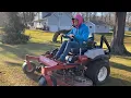 How To Efficiently Do a Leaf Clean Up Without a bagger Making 200 HR