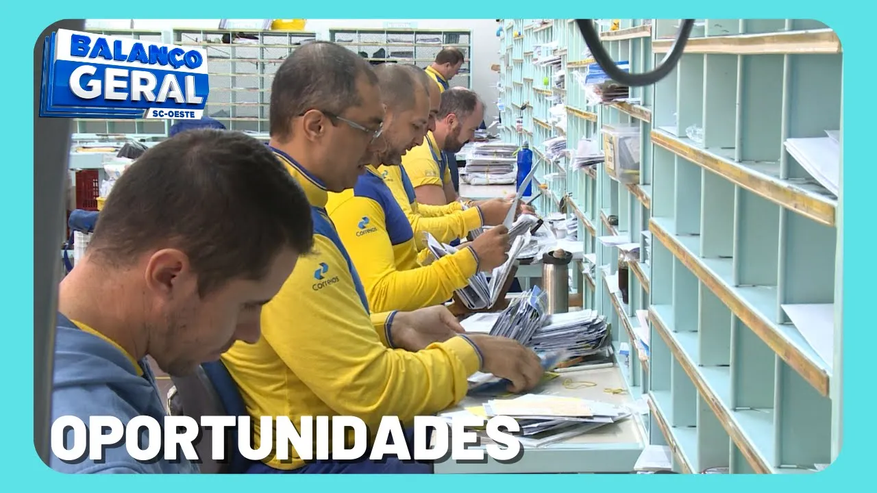 Correios abre 153 vagas no estado e cinco em Chapecó para jovem aprendiz