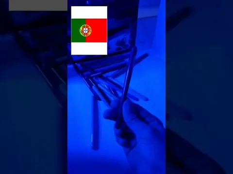 Download MP3 Pintando la Bandera de Portugal con luces led #shorts