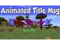 Minecraft DynamicWelcomeTitle Animated Title Plugin Tutorial