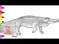 Alligator Coloring Page for Kid Learn to Draw - and Titanoboa Coloring Page 170