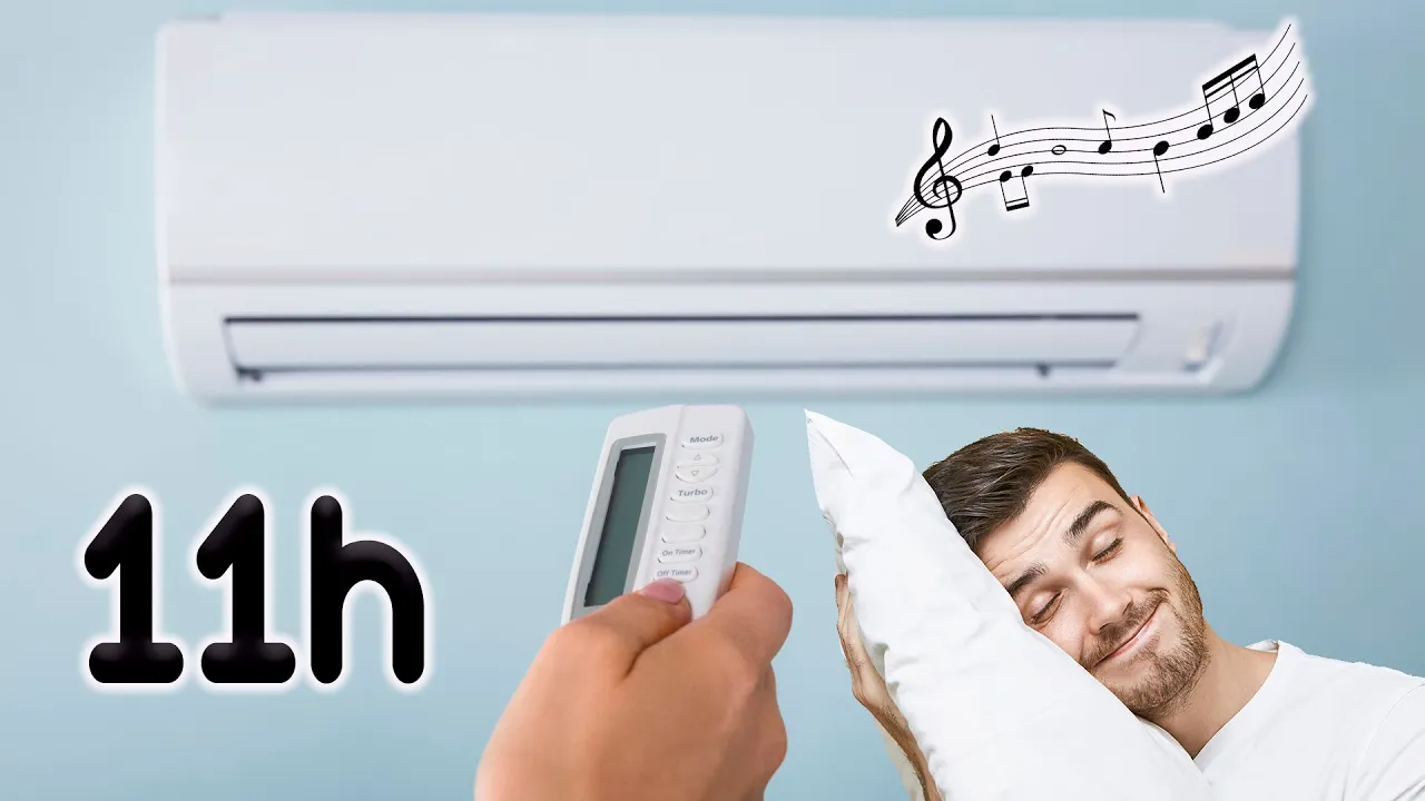 Som de AR CONDICIONADO para DORMIR | Sem Intervalos Comerciais | 11 horas de sono confortável