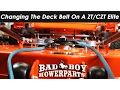 Changing The Deck Belt On Elite