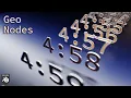 Countdown Timer with Geometry Nodes Blender 3 2