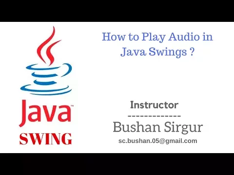 Download MP3 How to Play Audio in Java Swings