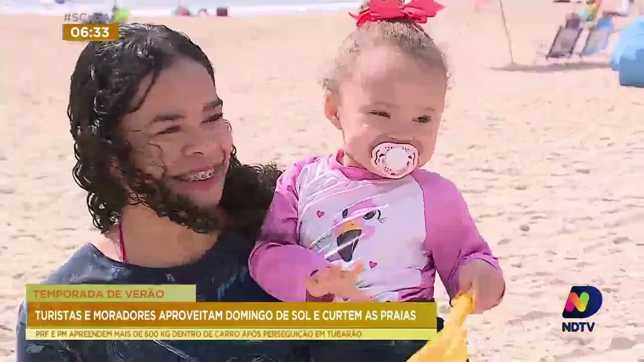 Praias de Florianópolis ficaram lotadas no último fim de semana