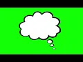 Comic Book Cloud Thought Bubble - Comic Green Screen