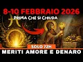 Lagu 10 FEBBRAIO 2026: Portale 72H — AMORE/DENARO