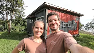 WE Have a HUGE ANNOUNCEMENT + Tour of our Tiny Shipping Container House #086