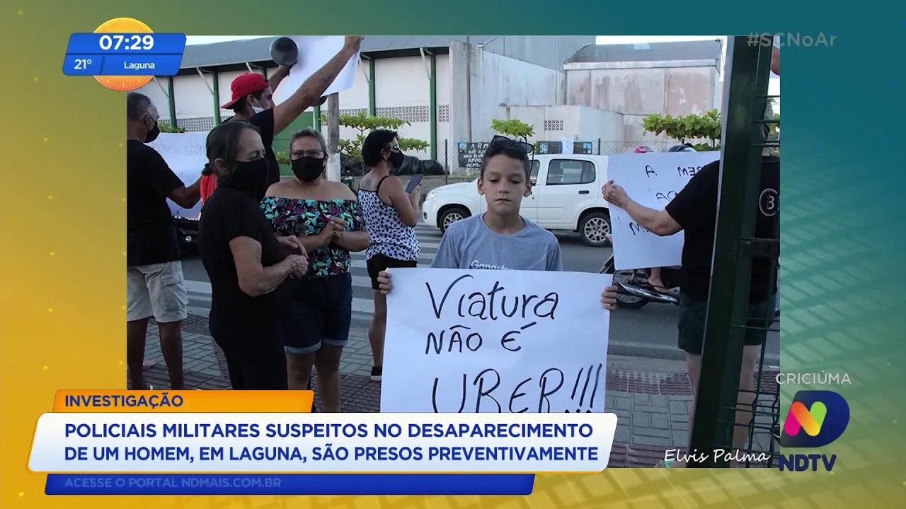 Laguna: policiais militares suspeitos no desaparecimento de um homem são presos