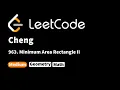 LeetCode 963 Minimum Area Rectangle II