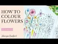 Colouring Tutorial How to Colour Flowers