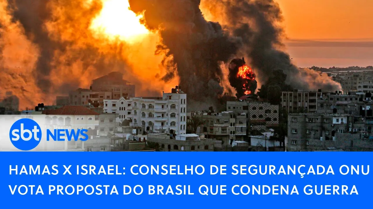 ???? Hamas x Israel: conselho de segurança da ONU vota proposta do Brasil que condena guerra