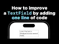How to make a TextField display multiple lines of text SwiftUI tutorial