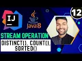 Java8 Stream distinct count sorted Java8 Stream Tutorial