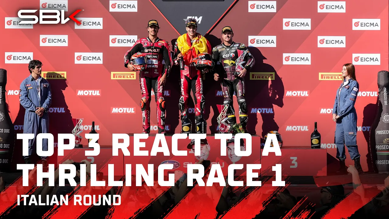 FIRST IMPRESSIONS: Top 3 discuss Race 1 at Cremona 🎙️ | 2026 #ItalianWorldSBK 🇮🇹