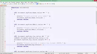 JavaScript - Validations