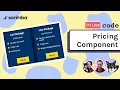 Live-code a pricing component HTML CSS JavaScript