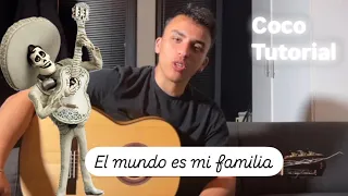 coco guitar tutorial el mundo es mi familia 