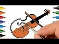 VIolin Coloring Pages For Kids Learn Colors Kids Coloring Pages