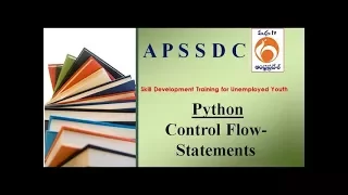 Python Control Flow Statements APSSDC ManaTv Live