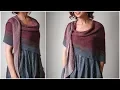Easiest Knit Shawl Pattern - For Beginners Knit Your First Shawl