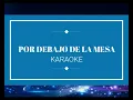 karaoke Por debajo de la mesa ( cumbia )