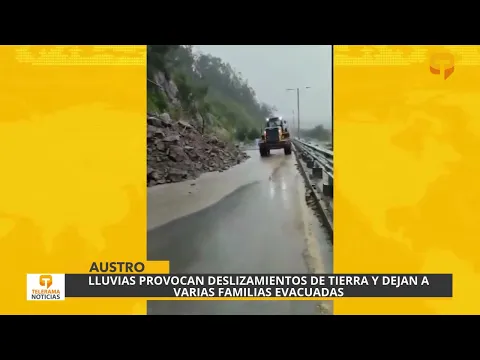 Lluvias provocan deslizamientos de tierra y dejan a varias familias evacuadas