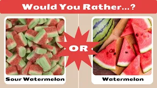 Would You Rather... ? Food Edition! 🍕 Real Food vs. Candy – Can You Choose?